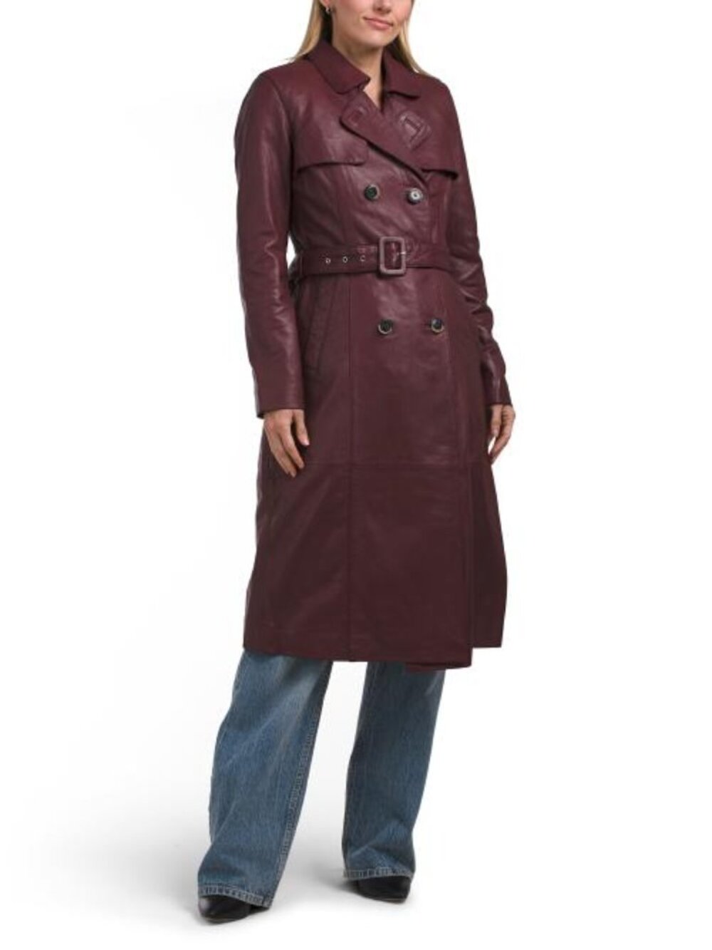 BOD & CHRISTENSEN Leather Daline Trench Coat
